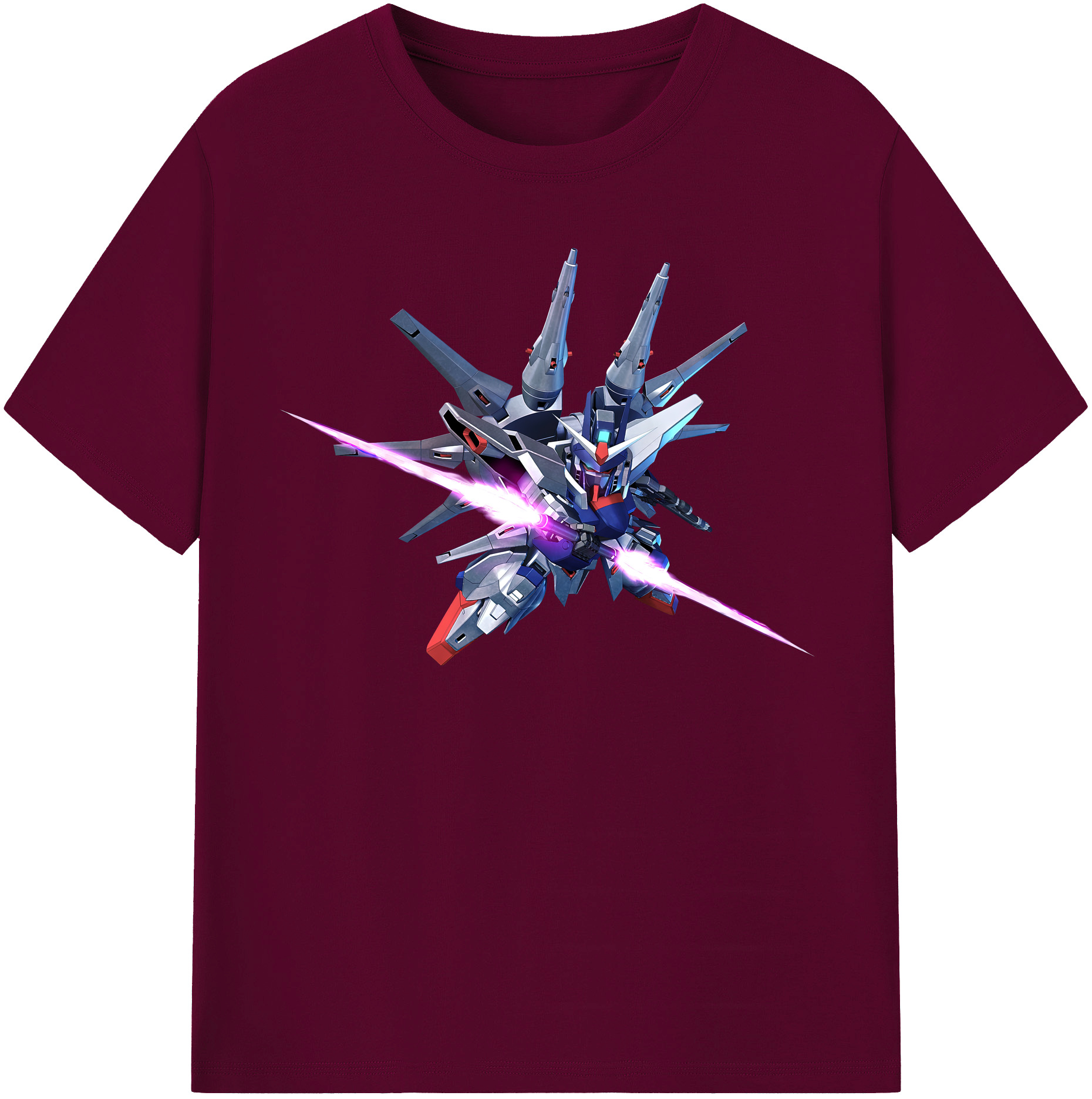 （画像用） 機動戦士ガンダム Mobile Suit Gundam レディースカジュアルプリントTシャツ（綿100％）